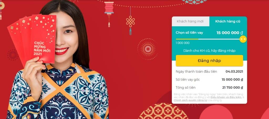 vay tiền trả góp theo tháng chỉ cần CMND