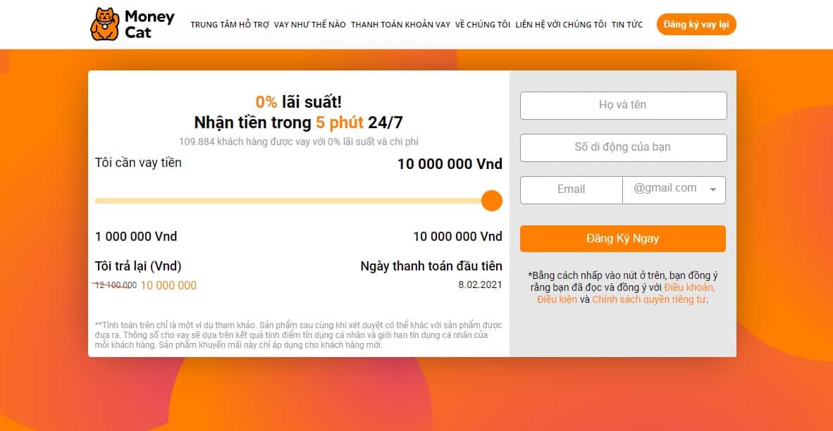 vay tiền trả góp theo tháng chỉ cần CMND