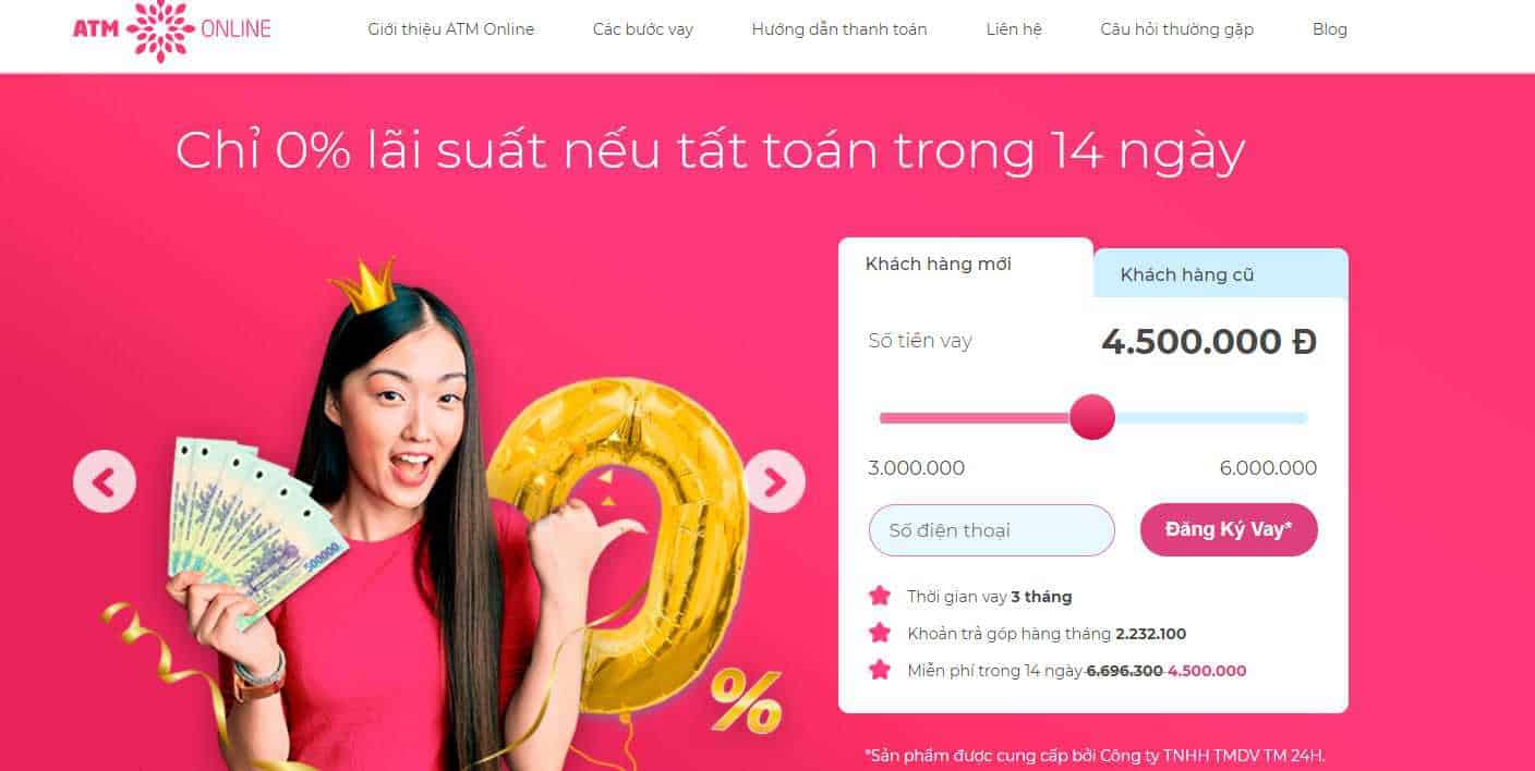 vay 5 triệu lãi suất bao nhiêu 1 tháng?