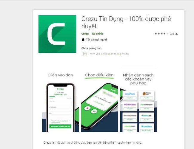 app vay tiền hỗ trợ nợ xấu